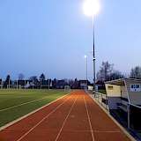 Beleuchtungsanlage auf einem Sportplatz