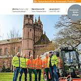 Wormser Grünflächenteam auf der Titelseite der Fachzeitschrift KommunalTechnik