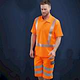 kurze Berufskleidung in orange