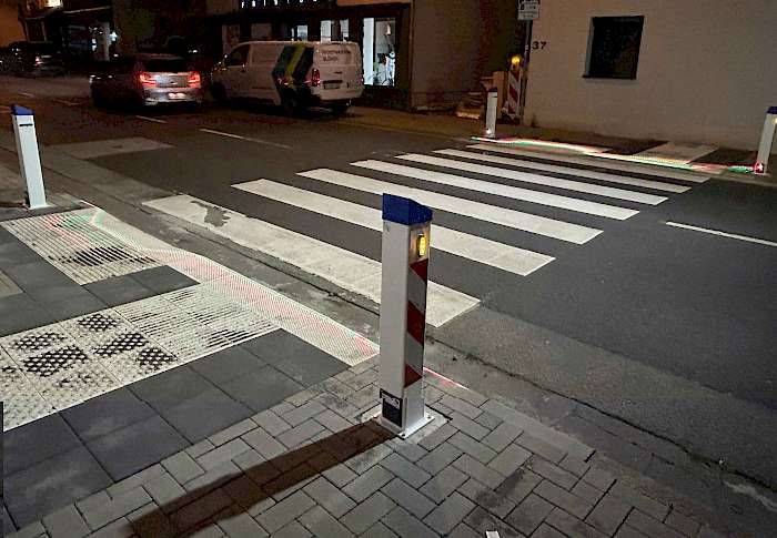 SafeXone an Fußgängerüberweg
